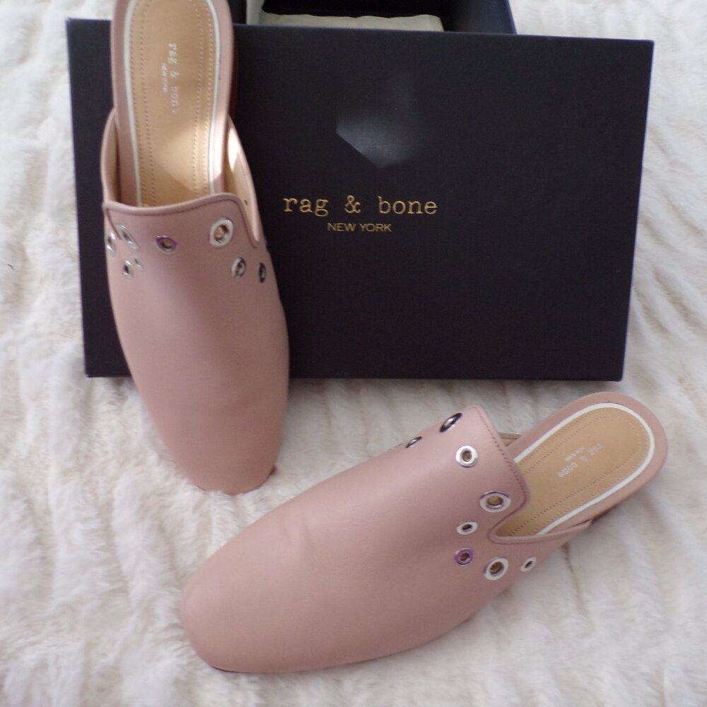 Rag and Bone neutral mules loafers 8.5